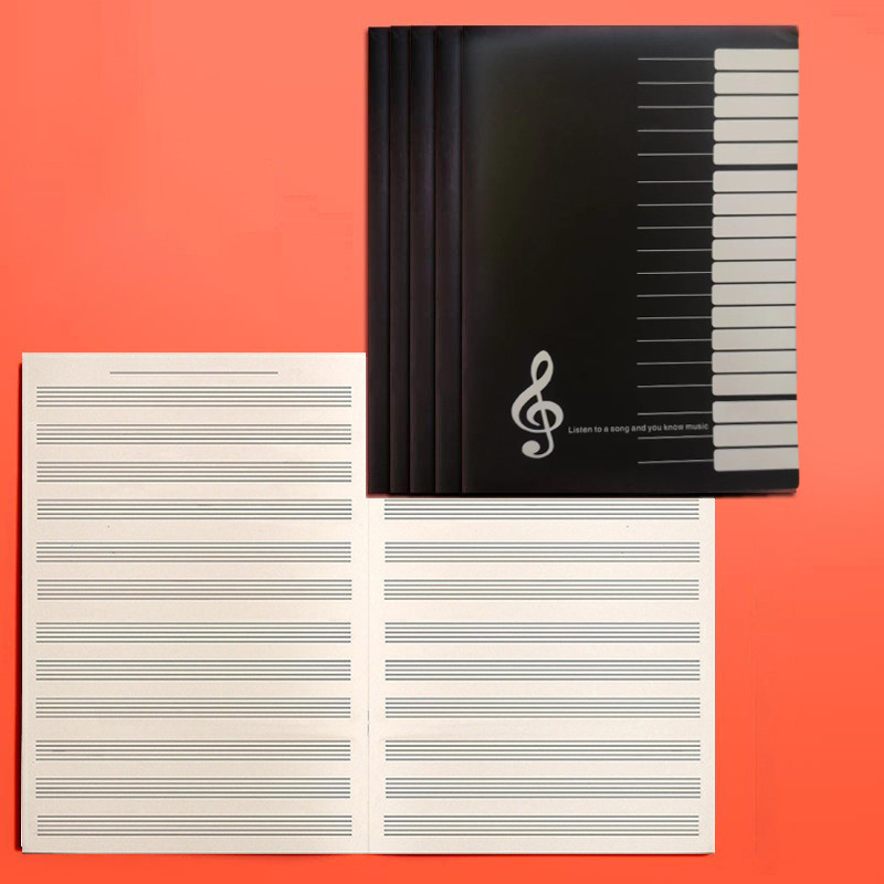 

Universal Piano Keyboard Notebook Memo Notebook Bound Music Diary Sketchbook Student Journal School Notepad Stationery Office