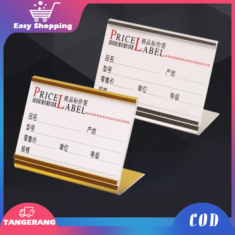 

Holder Kartu Nama Meja Aluminium Holder Papan Nama Meja Table Name Card Holder Sign Holder