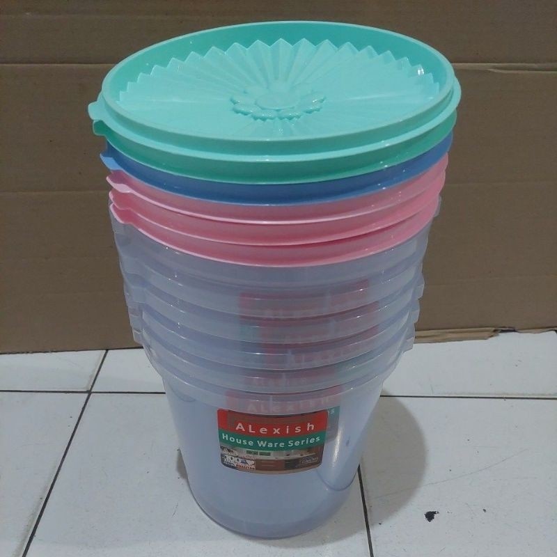 (GROSIR 6pcs)Toples kerupuk/toples peyek 5 liter alexish