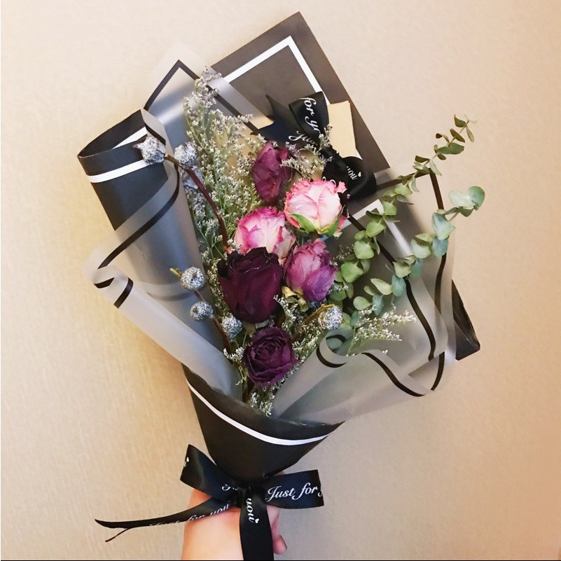 

20 LEMBAR Kertas Buket Bunga/Bungkus Bunga White Transparent Line Color Flower Wrapping Paper KB082