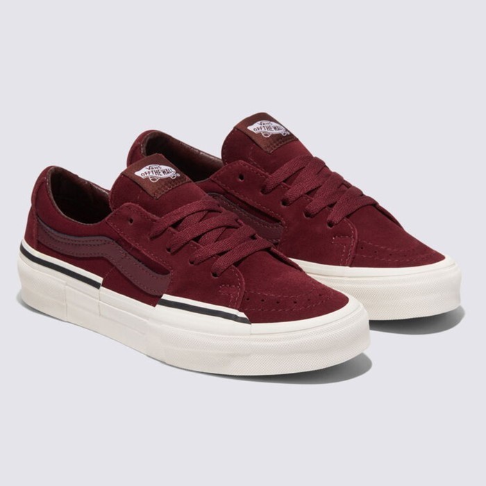 SEPATU SNEAKERS CLASSIC CASUAL PRIA WANITA MAROON ORIGINAL | SK8 LOW REAR TONAL