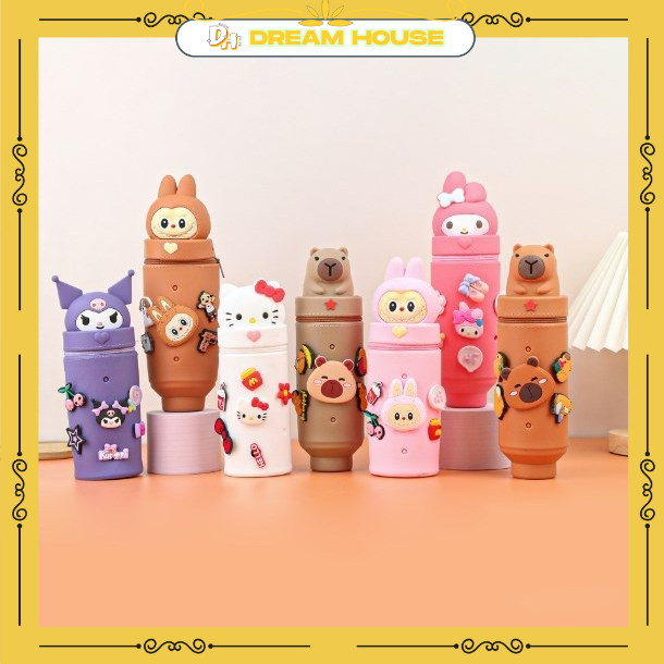 

DH Kotak Pensil Silikon Teleskopik Wanita Dan Anak Karakter Cute