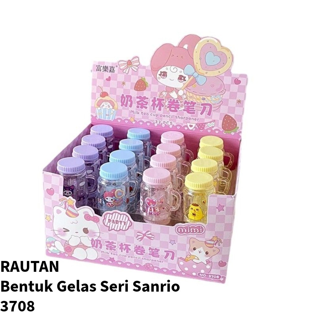 

❤️️1pcs Rautan Gelas Transparan / Rautan karakter 1 Lubang 3708❤️️