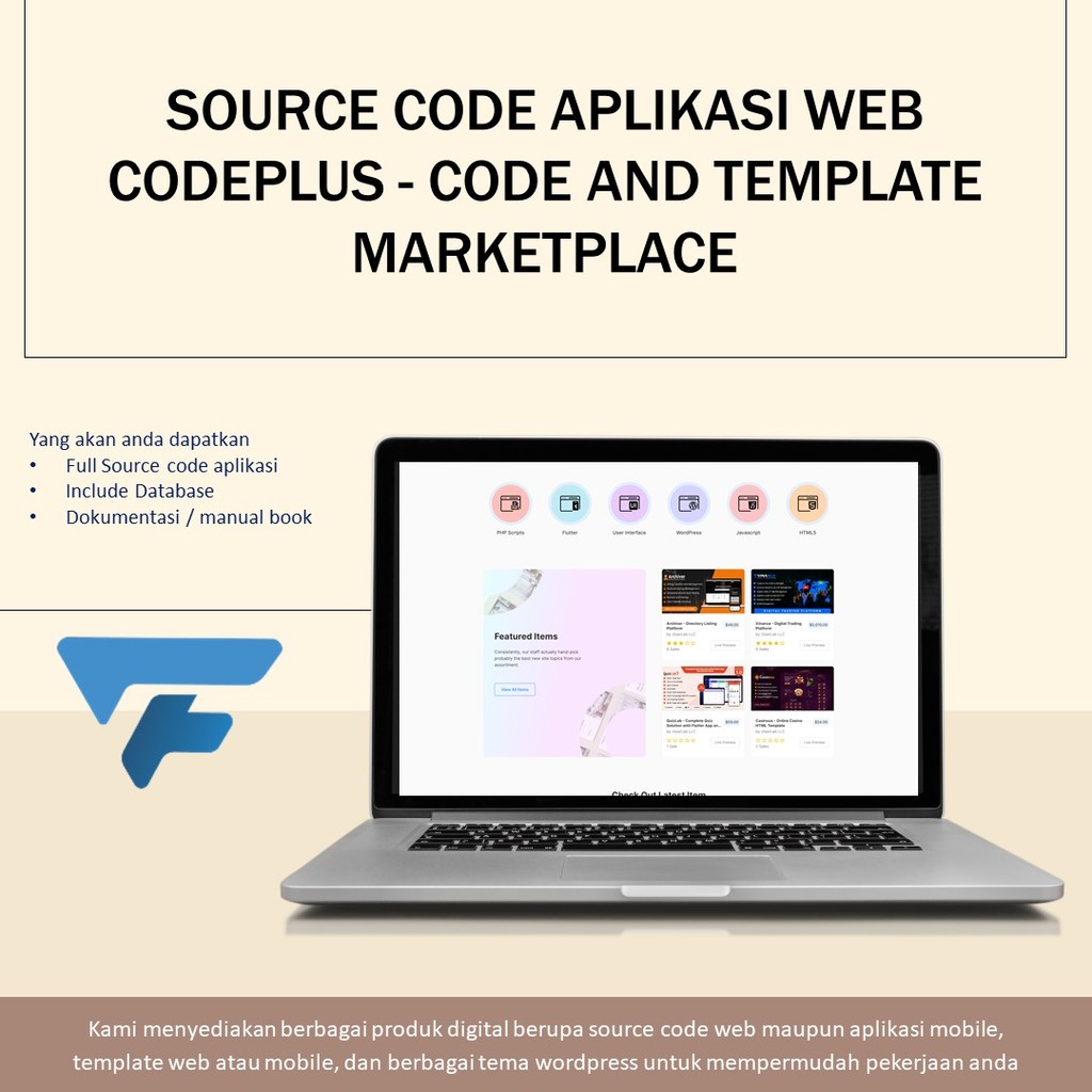 SOURCE CODE APLIKASI WEB CODEPLUS - CODE AND TEMPLATE MARKETPLACE