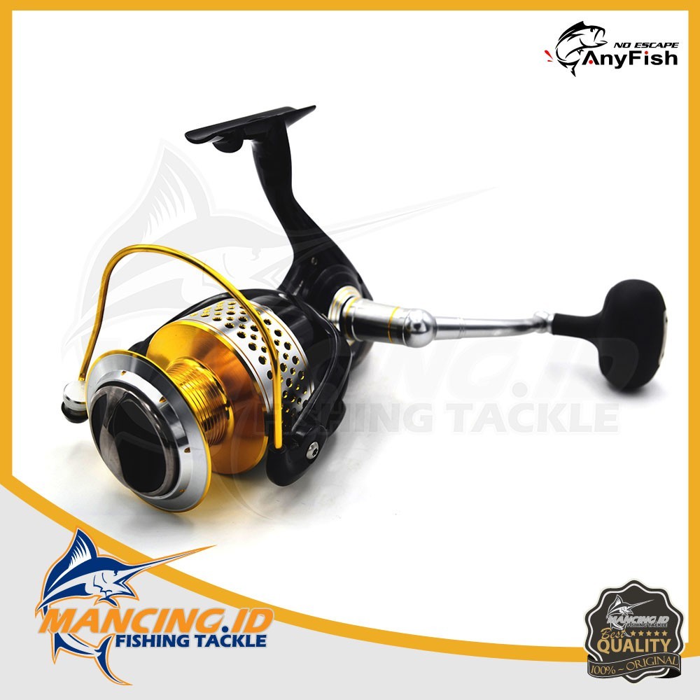 BIG SALE Anyfish Stealth 10000 Full Metal Alat Pancing Pancingan Kerekan Ikan Fishing Reel