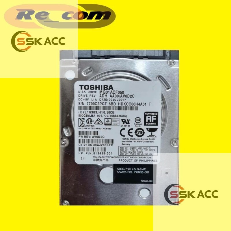HDD LAPTOP 500GB TOSHIBA / HGST SLIM SSK ACC