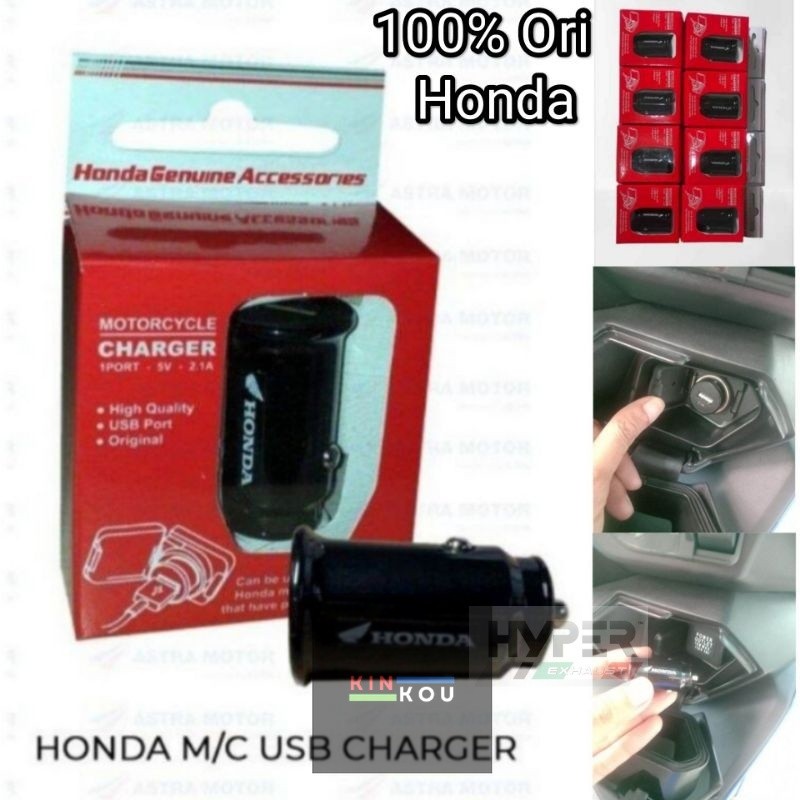usb charger hp motor honda original Ahm GENIO, BEAT DELUXE,  SCOOPY,  PCX, ADV, Vario