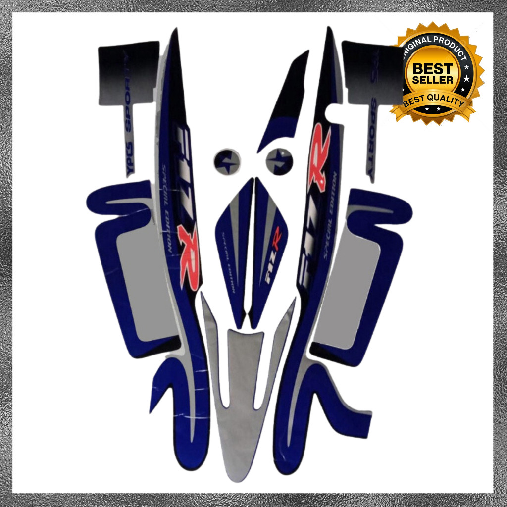 Stiker Striping Yamaha F1ZR 2001 Biru Caltex List Stiker Standar F1ZR 2001 Caltex Terbaik