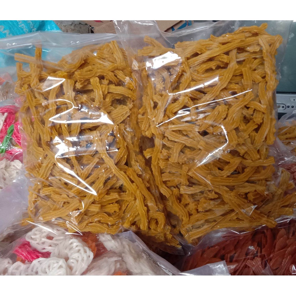 

500 g kerupuk Manggar mentah, kerupuk pintil