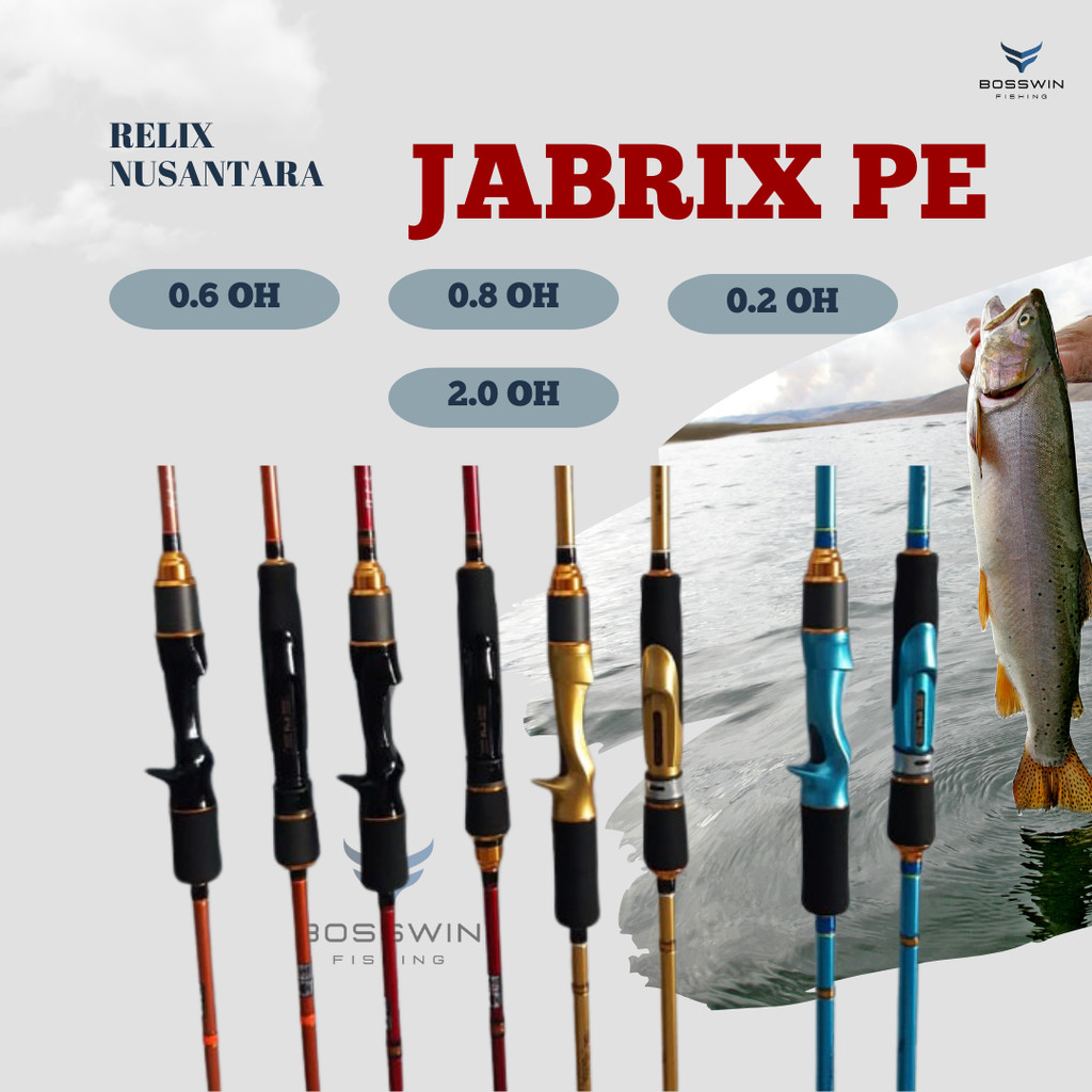 Joran Jigging Jabrik PE 0.6 PE 0.8 PE 1.2 Dan PE 2 OH Relix Nusantara Free Packing Pipa Paralon/PVC