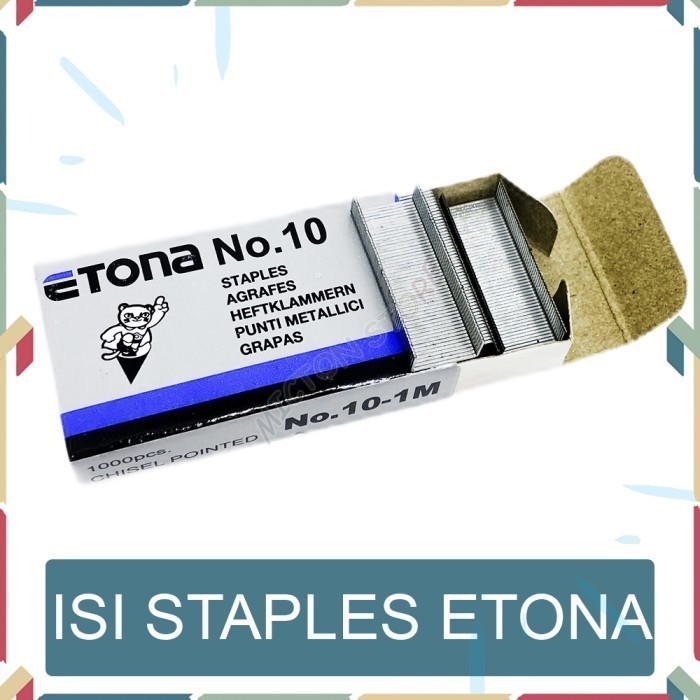 

LUXTON Etona Isi Staples No 10 Cekrekan Stapler Stationery 1000 pcs LionStar Plastik Berkualitas Murah Tahan Lama Anti Pecah Kontainer Toples PP5 Food Grade Dapur Rumah Wadah Tempat Penyimpanan Kotak Botol Keranjang Peralatan Makan Alat Masak Sealware