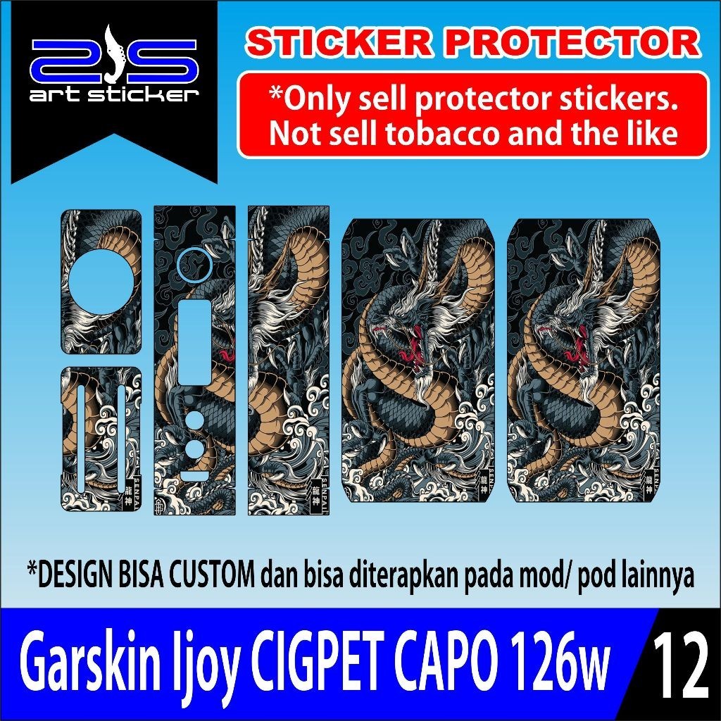 

stiker CAPO UV Printing Dragon