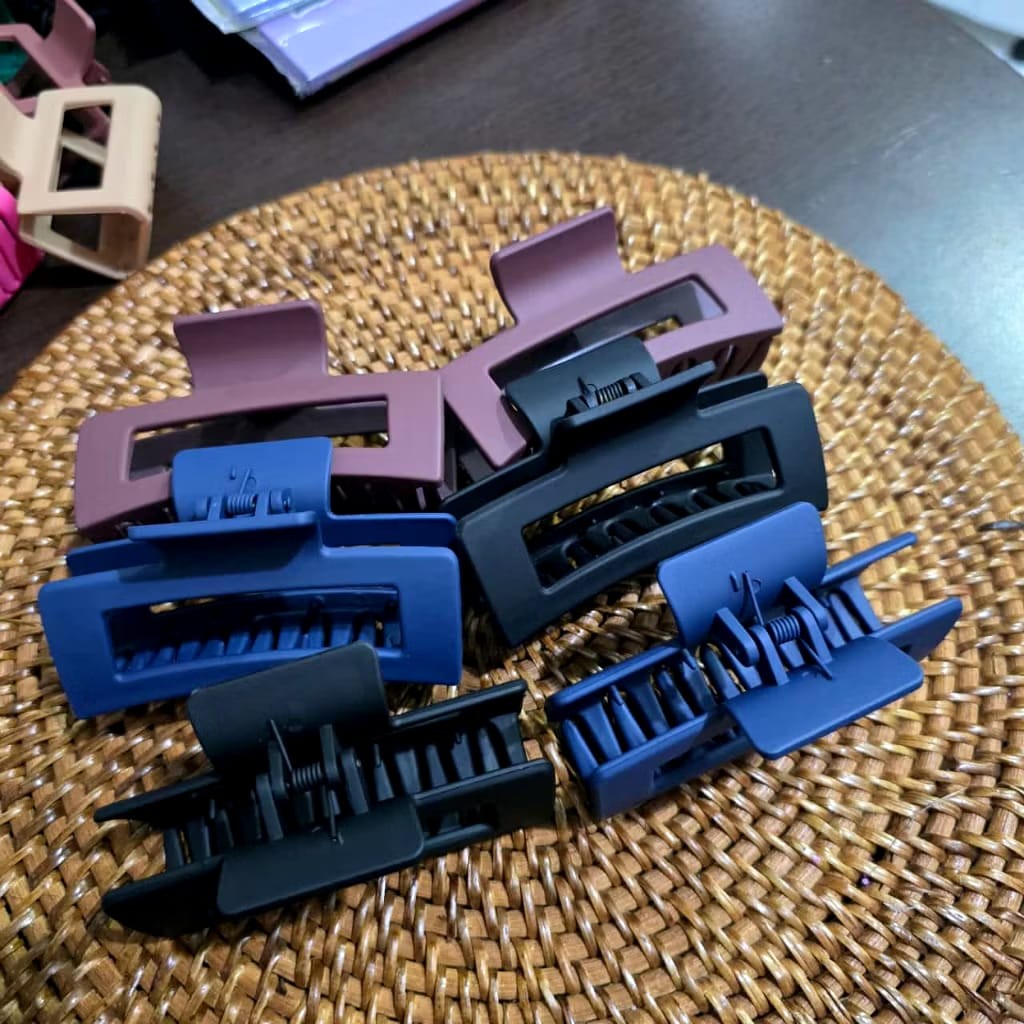 mukena.yuna - Jepitan Rambut Jedai Korea Perempuan Dewasa Model Kotak Bolong Panjang 8,5cm Aksesoris