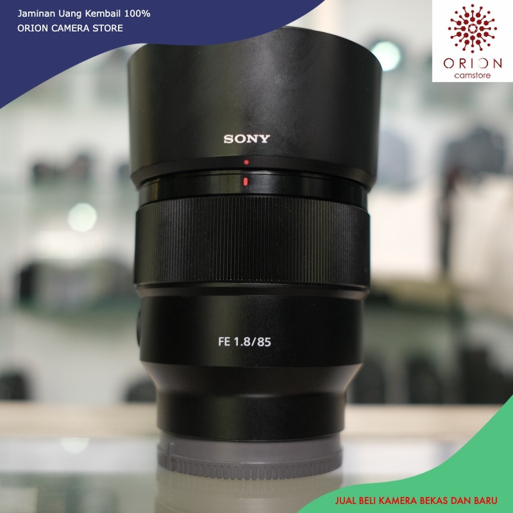 Lensa fix sony Fe 85mm f1.8 fullset box