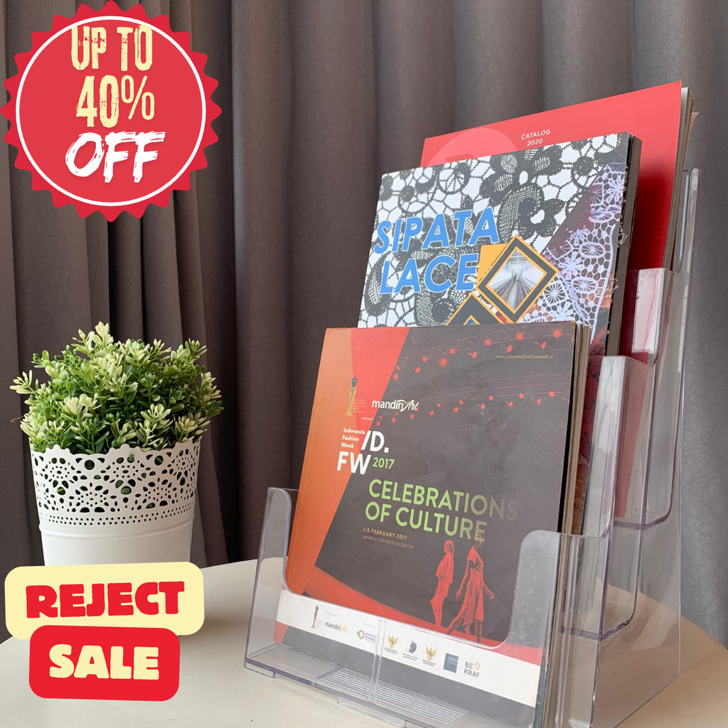 

Deflecto 3 Tier Literature Holder A4 DF-77301 / Rak Susun Dokumen