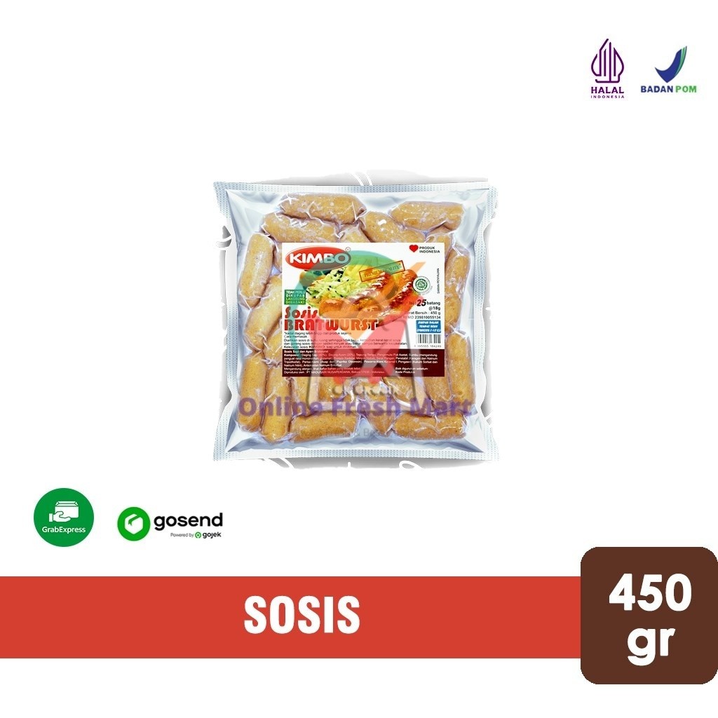 

Sosis Bratwurst Coktail KIMBO Mini 450gr (KHUSUS INSTANT) - Online Fresh Mart Denpasar