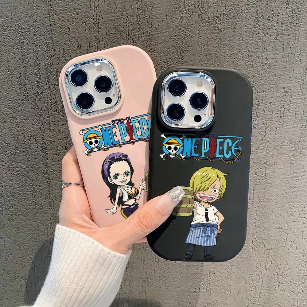 Softcase Untuk iPhone Xs Max XR 6 6S 7 8 Plus 7p 8p SE 2020 2022 Anime One-Piece Luffy Back Cover Ca