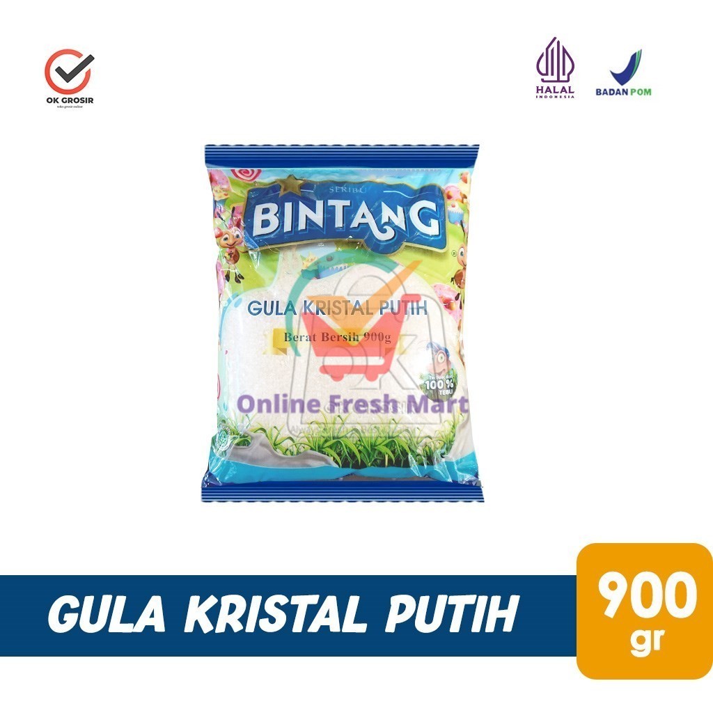 

Gula Pasir Putih Seribu Bintang 1000 Gula Kristal Putih (Pouch 900 gr) - Online Fresh Mart Denpasar