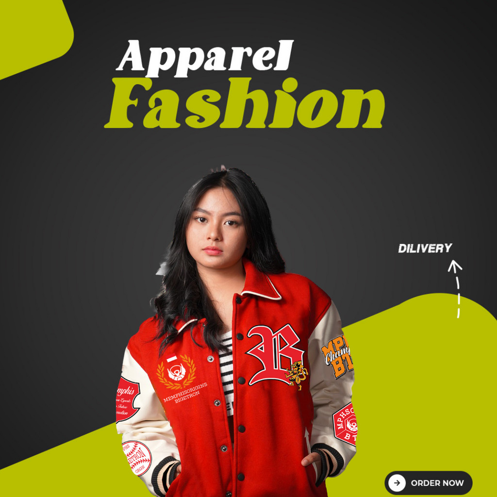 JAKET VARSITY BTR x MEMPHIS RETRO FUTURISTIC RRQ EVOS ONIC ALTER EGO ECHO BLACKLIST OVER SIZE S M L 