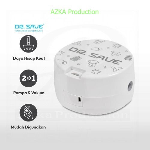 Dr Save Pompa & Vacuum Bag - Putih