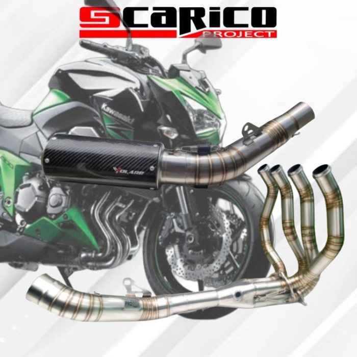 Knalpot Z800 Carbon Kevlar Header Z800 By Scarico