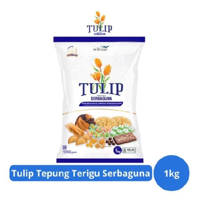 

(ALICIA) TEPUNG TERIGU MERK TULIP SERBAGUNA 1 KG