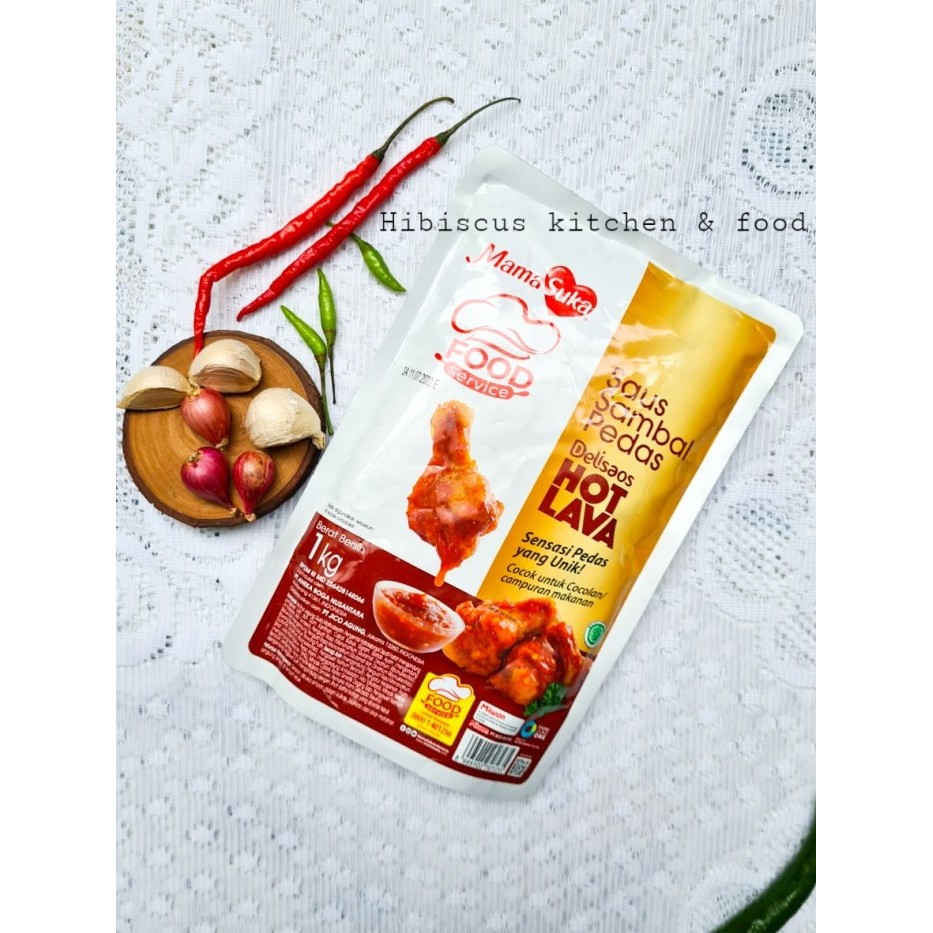

✨TERLARIS -Mamasuka - Delisaos Hot Lava 1 kg // saus sambal pedas