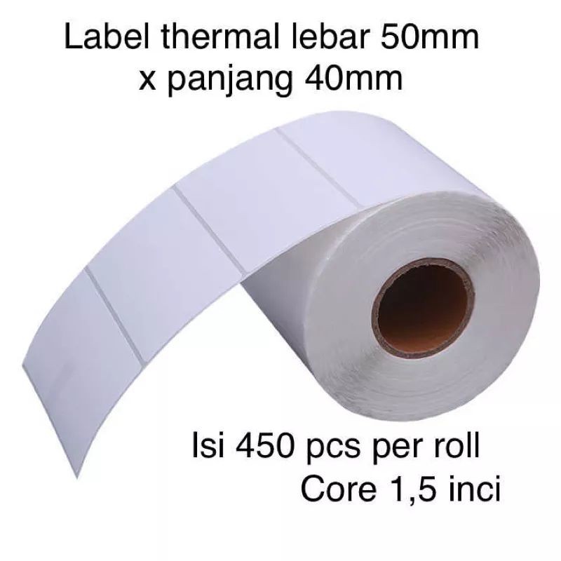 

label thermal 50x40 mm 1line