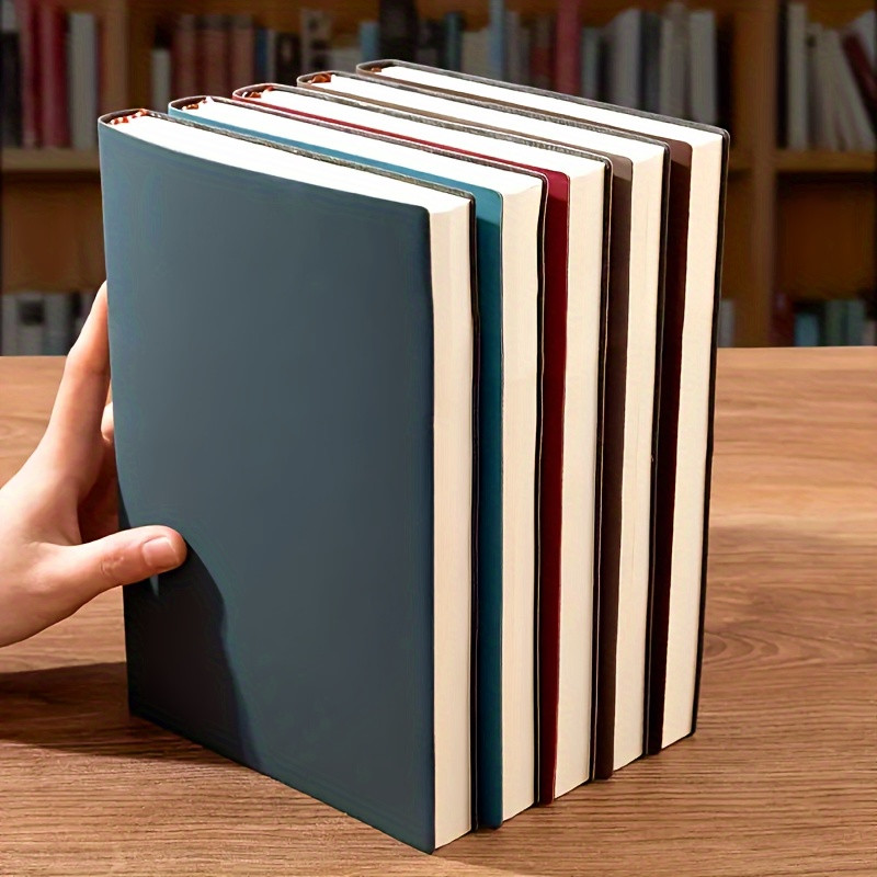 

A5 Soft Leather Notebook With 120 Inner Pages, Waterproof Cover And Comfortable Touch