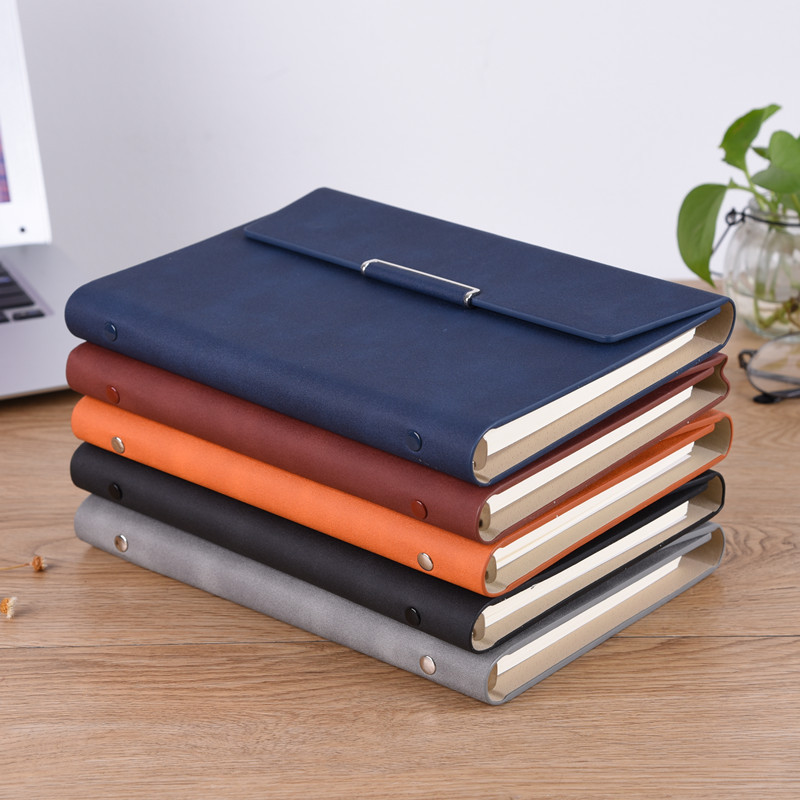 

A5 Loose-leaf Notebook, Business Student Notebook, Notebook, Leather Trifold Loose-leaf Advanced Notebook, Birthday Gift Diary,