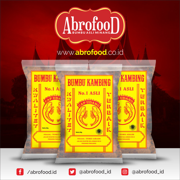 

✨TERLARIS -Bumbu Kambing Cap Udang 1 Kg