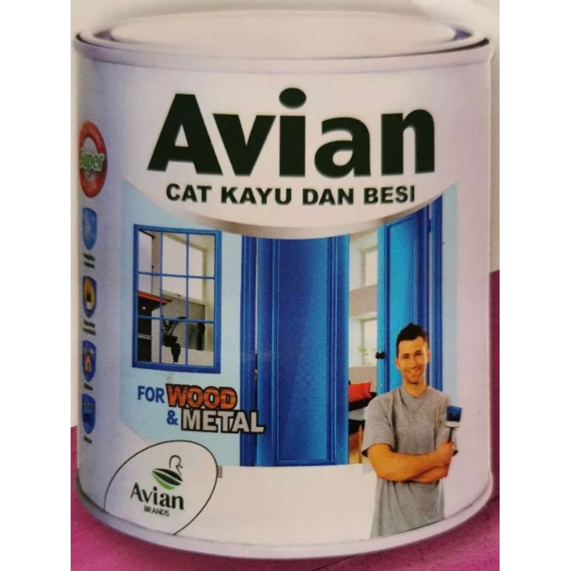 CAT BESI KAYU AVIAN PELAPIS CET 100cc WARNA GOLD BRONZE EMAS