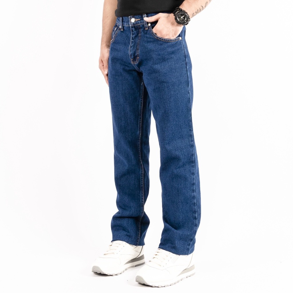 Celana Jeans Pria Reguler Blue Wash Jeans Standard