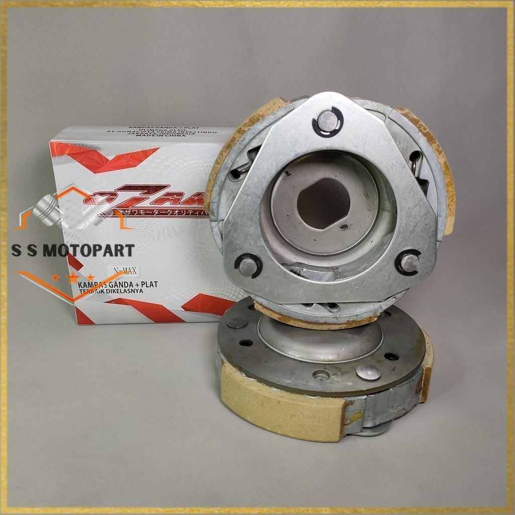 Kampas Ganda Kampas Plat N MAX NMAX Kampas Otomatis Ori Ozawa