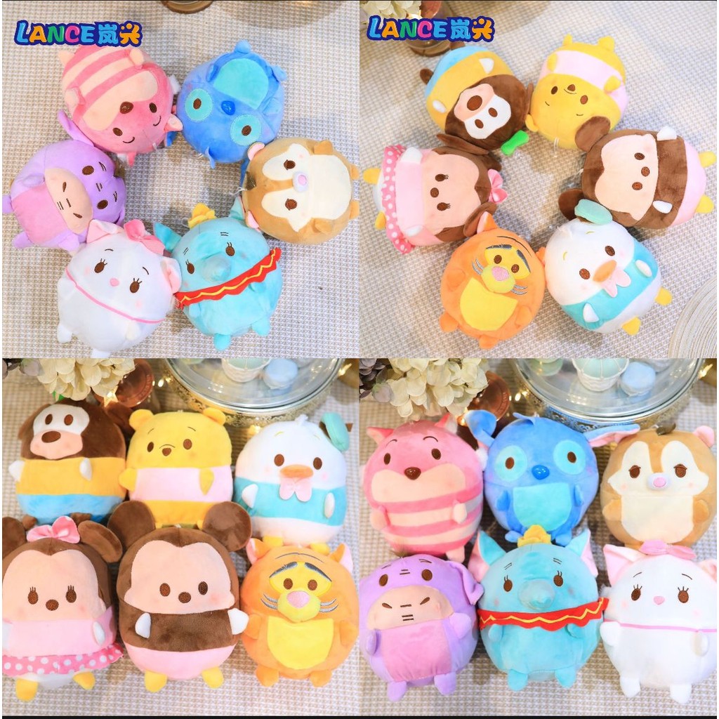 BONEKA  UFUFY WINNIE THE POOH MICKEY MINNIE STITCH DUMBO EEYORE DALE GOOFY MARIE CAT MINI sh gg