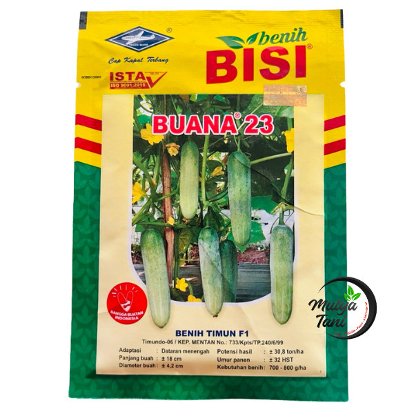 Benih Timun Baby Buana 23 F1 20gram Cap Kapal Terbang Bisi