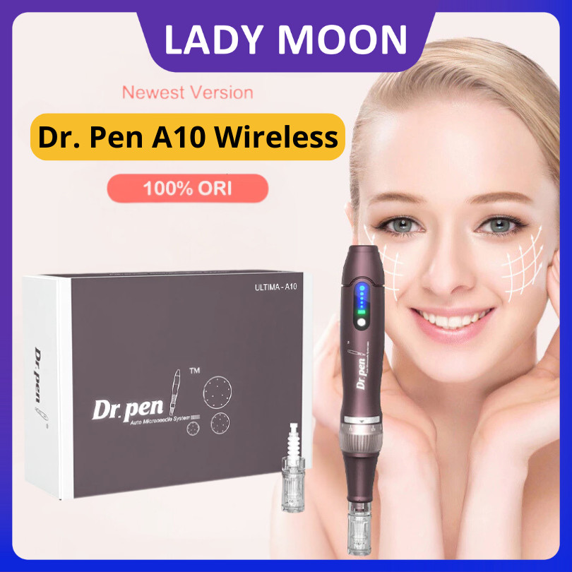 Lady Moon⭐GARANSI 1 TAHUN⭐ Newest Dr.Pen A10 Wireless Nano-Needle A10-W MTS Alat BB Glow Pulihkan Gl