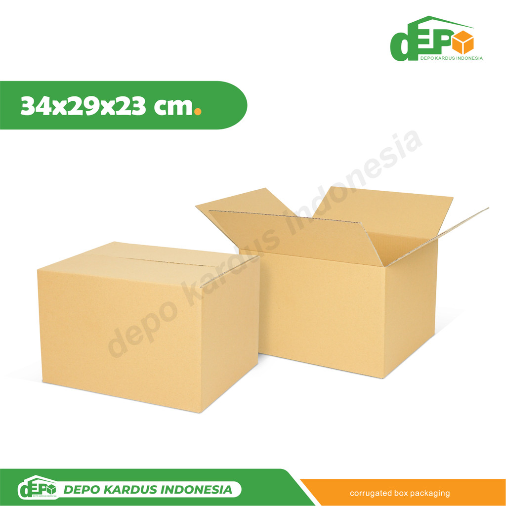 

Box 34X29X23 (HBR SEDANG) Kardus/Kemasan/Kotak/Packaging/Normal/A1/AMDK/Tinggi10/Tinggi23