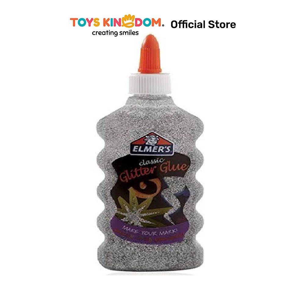 

Toys Kingdom Elmers 177 ml Lem Glitter - Silver Glue Cairan Perekat Lem Prakarya Perlengkapan Atk