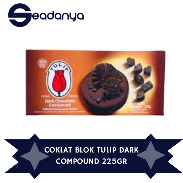 

COKLAT BLOK TULIP DARK COUMPOUND 225GR