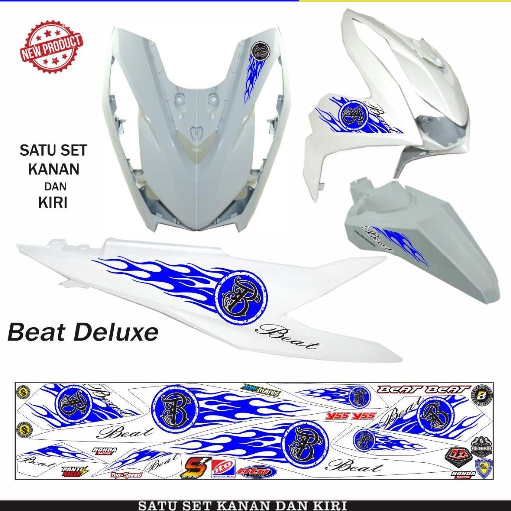 TERLARIS STRIPING BEAT ISS DELUXE 2020 VARIASI HONDA BEAT BARU CBS DELUXE 2021 / 2023