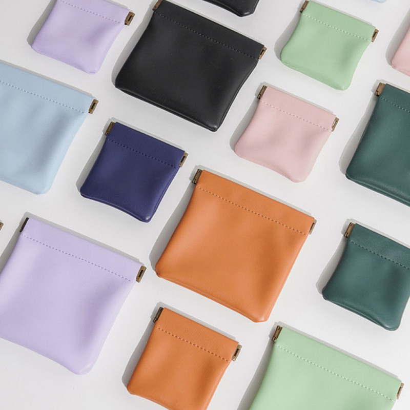 

New Unisex PU Leather Portable Coin Purse Earphone Bag Headphone Organizer Mini Sundry Cosmetic Lipstick Change Storage Bag