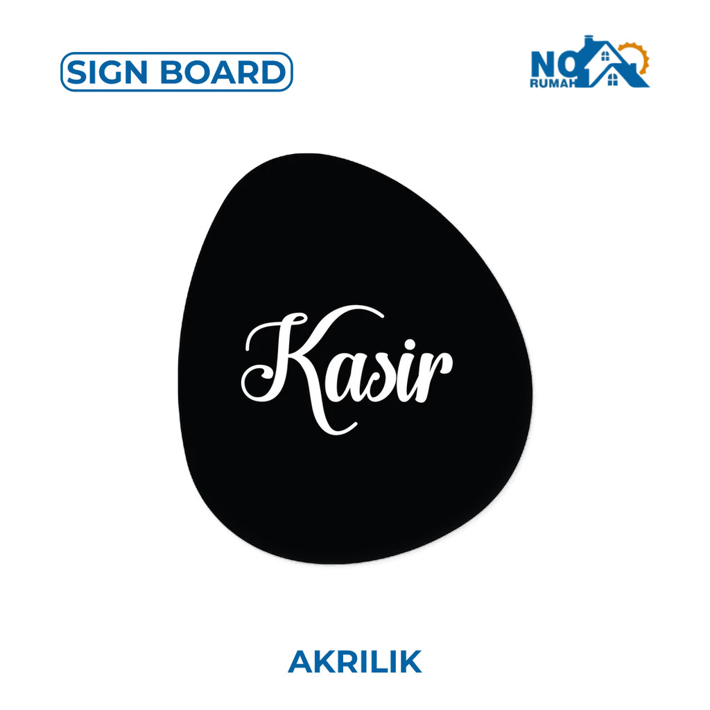 

Kasir Sign Board Akrilik Tempel Signage Dinding Papan Acrylic Restoran Dinding Petunjuk Toko Cafe