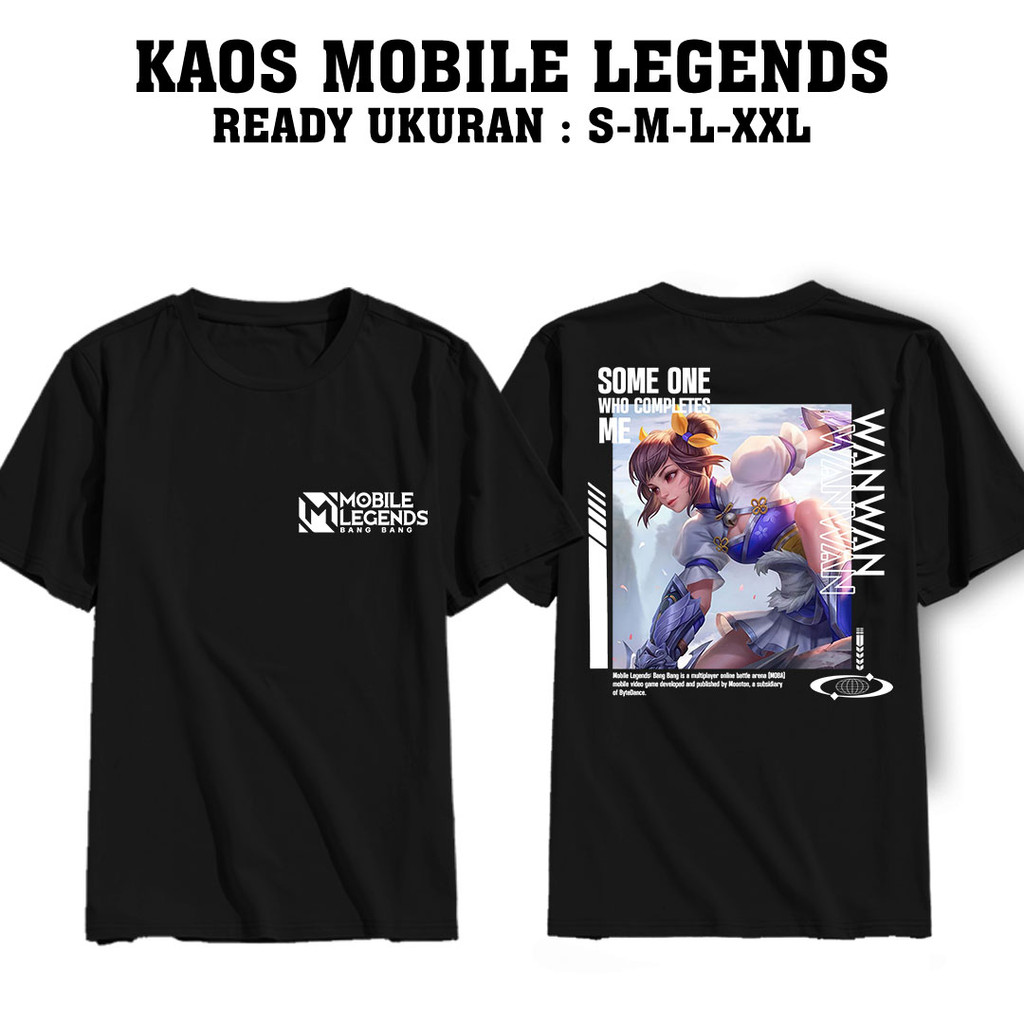 Housemith - KAOS HERO MOBILE LEGENDS [ WANWAN ] MOBILE LEGENDS PREMIUM QUALITY BAJU GAMING ML - Kaos
