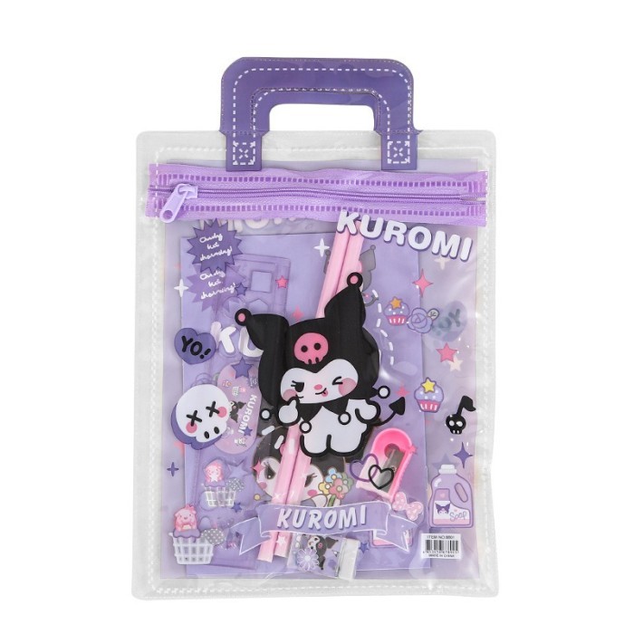 

[LOGU] Stationery set karakter lucu anak, Pensil penghapus set goodie bag