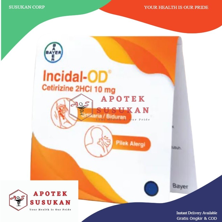 Incidal-OD 4 Kapsul obat gatal alergi ampuh