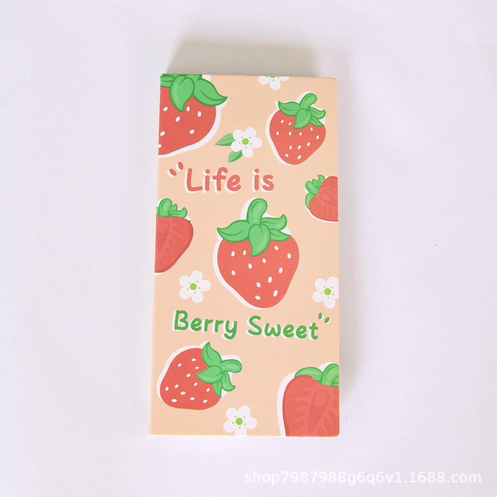

Strawberry N-time Sticker Set, Note Book Combination, Note Set Memo Pad Office Accessories