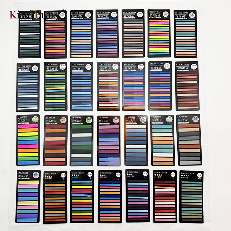 

KindFuny 28 Packs 7600 Sticky Note Self-Adhesive Bookmarker Annotation Reading Book Clear Tab Cute Stationery