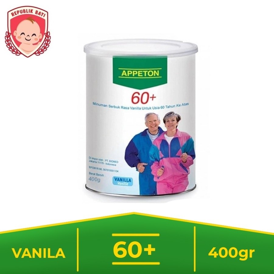 

Appeton 60+ Vanila 400 gram Susu Lansia MURAH GRATIS PACKING BUBBLE DUS