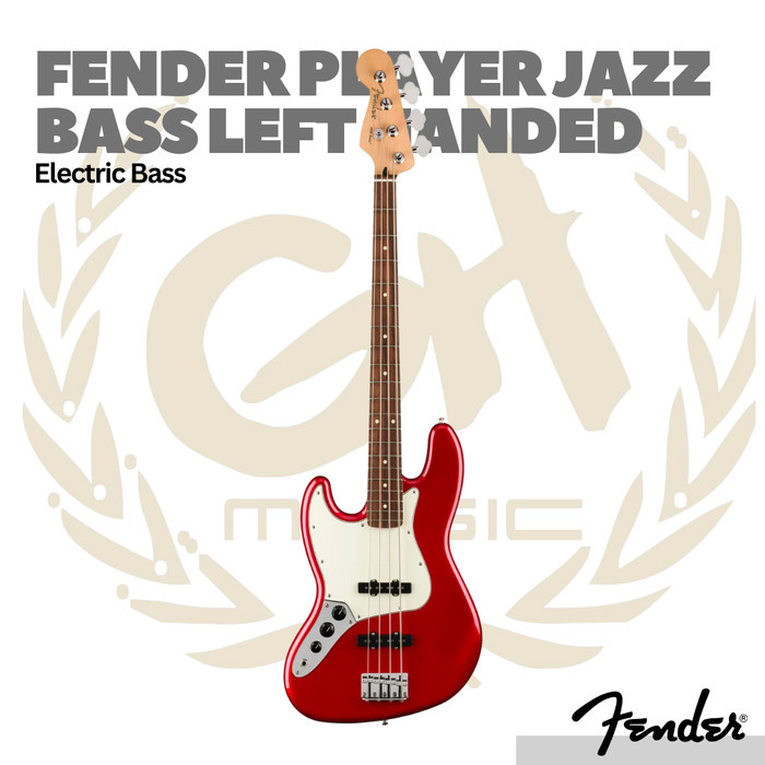 Fender Player Jazz Bass Left-Handed Bass, Pau Ferro FB - Bass Elektrik